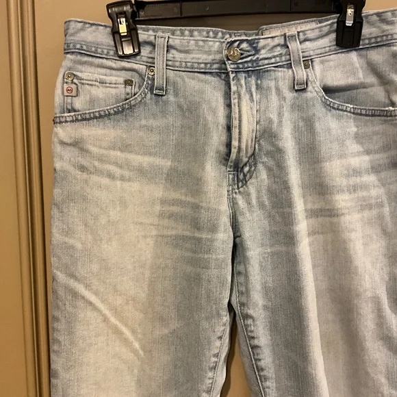 AG Everett Slim Straight Jeans Light Blue Faded Denim Size 31 33 W31 L33 31R - Picture 3 of 8